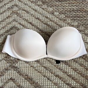 Victoria's Secret Strapless Padded Bra - Light Cream